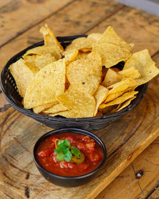 Producto Nachos Con Salsa Roja