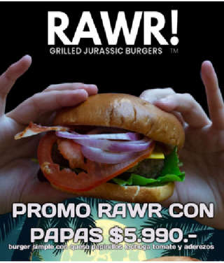 Producto PROMO RAWR + PAPAS FRITAS