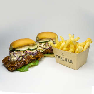 Producto 2 NotChicken Crispy korean + Papas Grandes