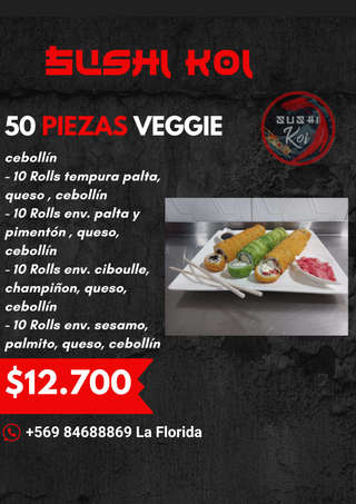 Producto 50 Piezas Veggie