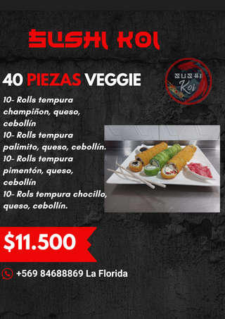 Producto 40 Piezas Veggie