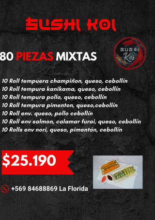 Producto 80 Piezas Mixtas 
