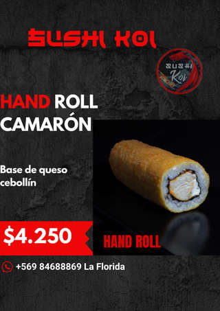 Producto Hand Roll Camarón