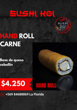Producto Hand Roll Carne