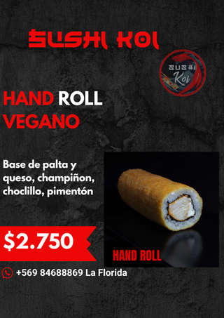 Producto Hand Roll Vegano