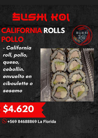 Producto California Rolls Pollo