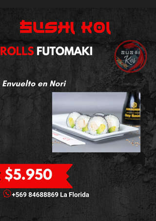 Producto Rolls Futomaki
