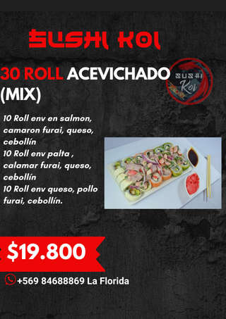 Producto 30 Roll Acevichado Mix