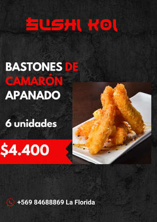 Producto Bastones De Camarón apanados