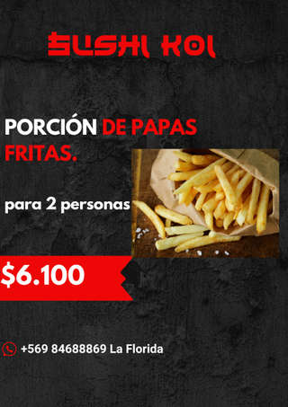 Producto Porción Papas Fritas para dos personas