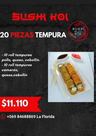 Producto 20 Piezas Tempura