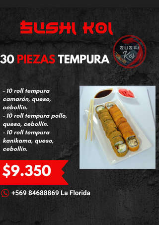 Producto 30 Piezas Tempura