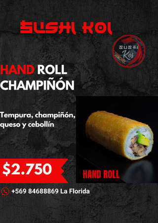 Producto Hand Roll Champiñón