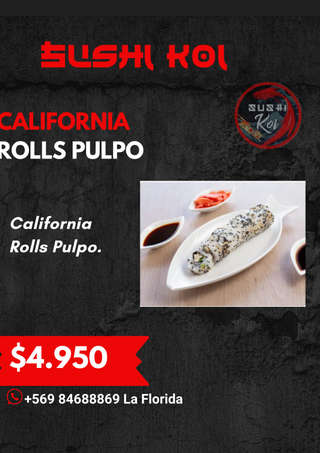 Producto  California Rolls Pulpo