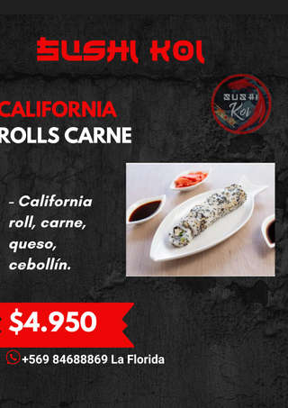 Producto  California Rolls Carne