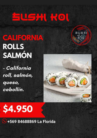Producto  California Rolls Salmón