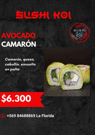 Producto Avocado Camarón