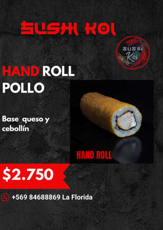 Producto Hand Roll de Pollo
