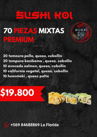 Producto 70 Piezas mixtas premium 
