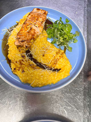 Producto Risotto a la Huancaina con salmón