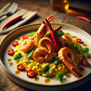 Producto Risotto al ají amarillo de mariscos