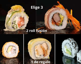 Producto 2 Roll Fusión + 1 roll a elección gratis