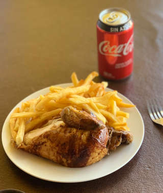 Producto 1/4 Pollo + Papas Fritas + Bebida Lata