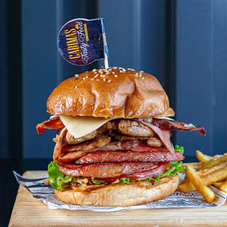 Producto Hamburguesa Mixta Chuleta y Pollo