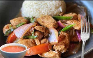 Producto Pollo salteado con arroz