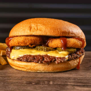 Producto Rodeo king + papas fritas + salsa