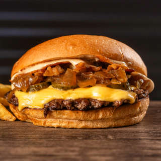 Producto Super bacon + papas fritas + salsa