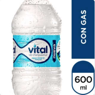 Producto Agua mineral con gas 600ml