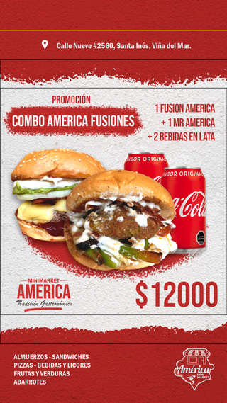 Producto 2 América Fusiones + 2 bebidas
