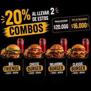 Producto Lleve 2 combos 20% OFF