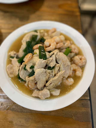 Producto Pollo con camarón