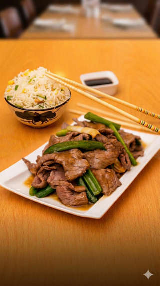 Producto Carne Mongoliana con Arroz Chaufán