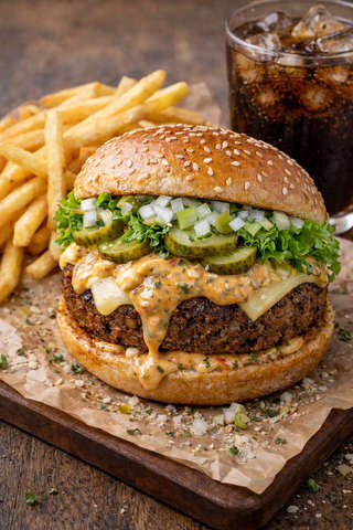 Producto Big Estallido con papas y bebida