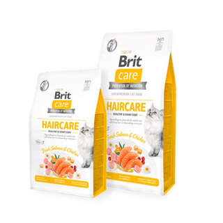 Producto Brit Care Gato Haircare Salmón y Pollo