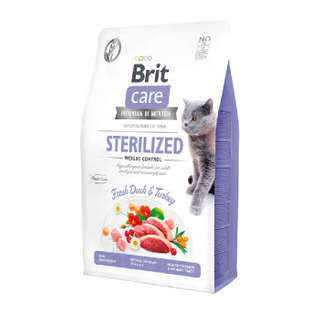 Producto Brit Care Gato Esterilizado Control Peso Pato y Pavo