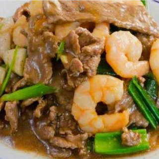 Producto Carne Camarón Mongoliano