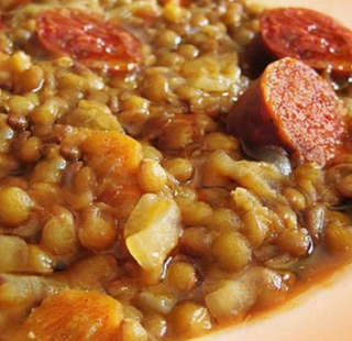 Producto Lentejas con longaniza