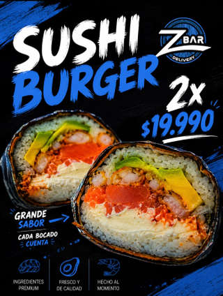 Producto Promo 2 burger mas papas fritas Combinalas como quieras