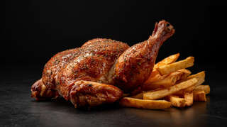 Producto 1/2 Pollo Asado con Papas Naturales Medianas