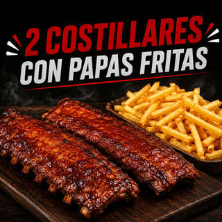 Producto 2 Costillar grande con papas fritas naturales
