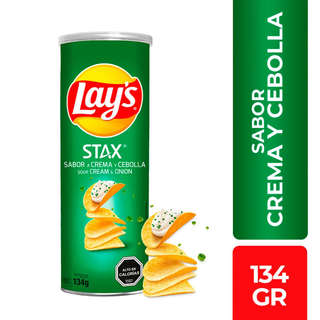 Producto STAX 134GR CREMA Y CEBOLLA